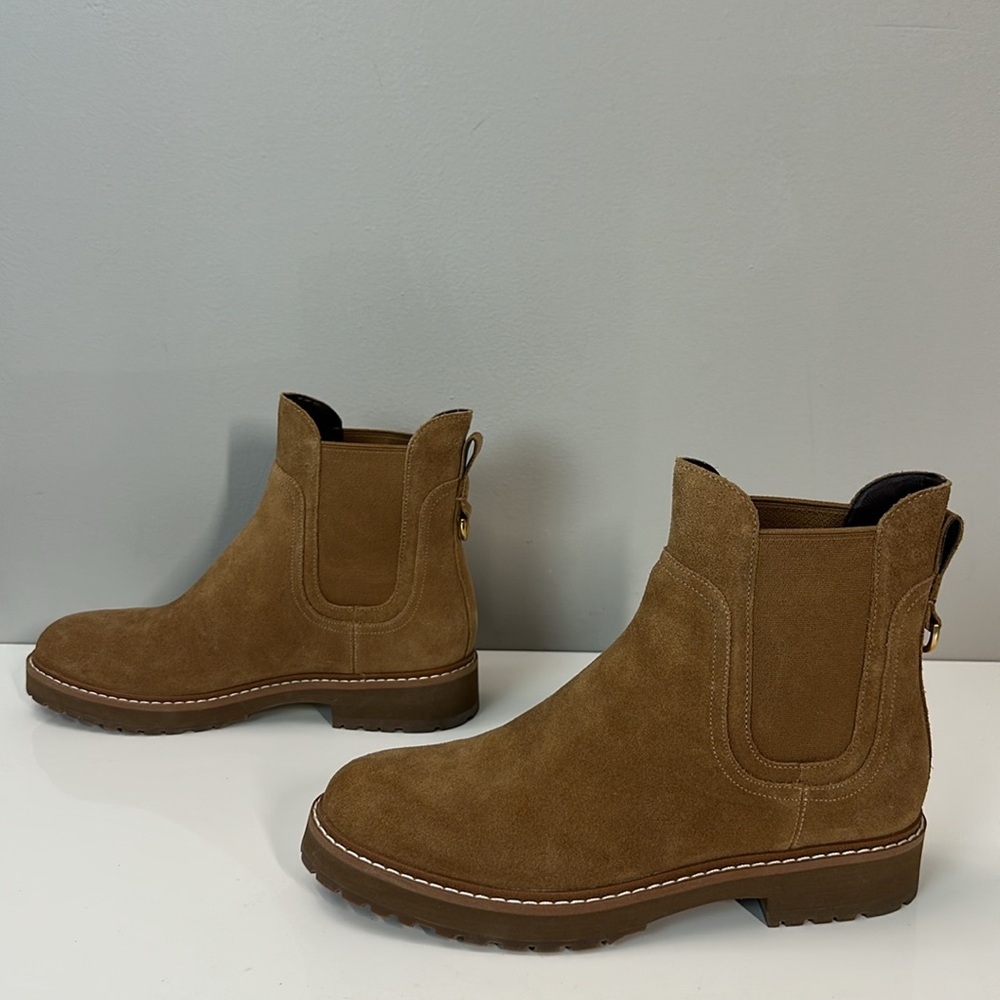 Cole Haan Greenwich Suede Waterproof Ankle Boots Size 8.5 - Picture 3 of 15